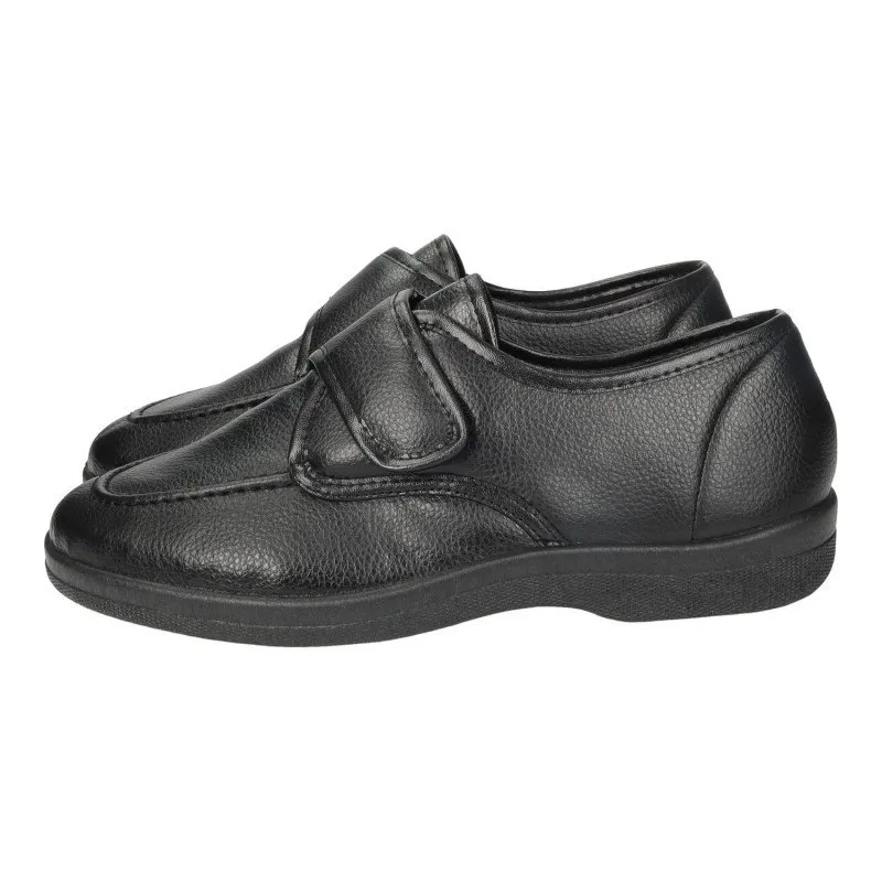 21296 Zapatillas Polipiel color NEGRO