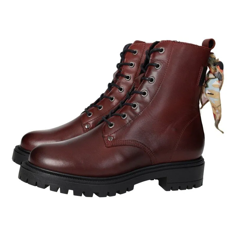 4532D13 BOTAS MOTERAS COLOR BURDEOS