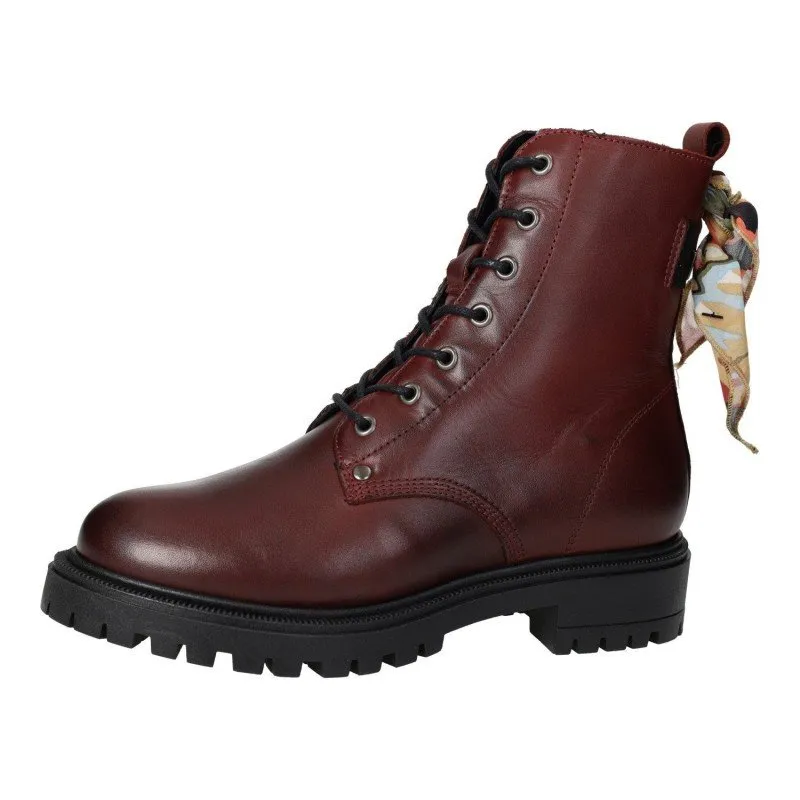 4532D13 BOTAS MOTERAS COLOR BURDEOS