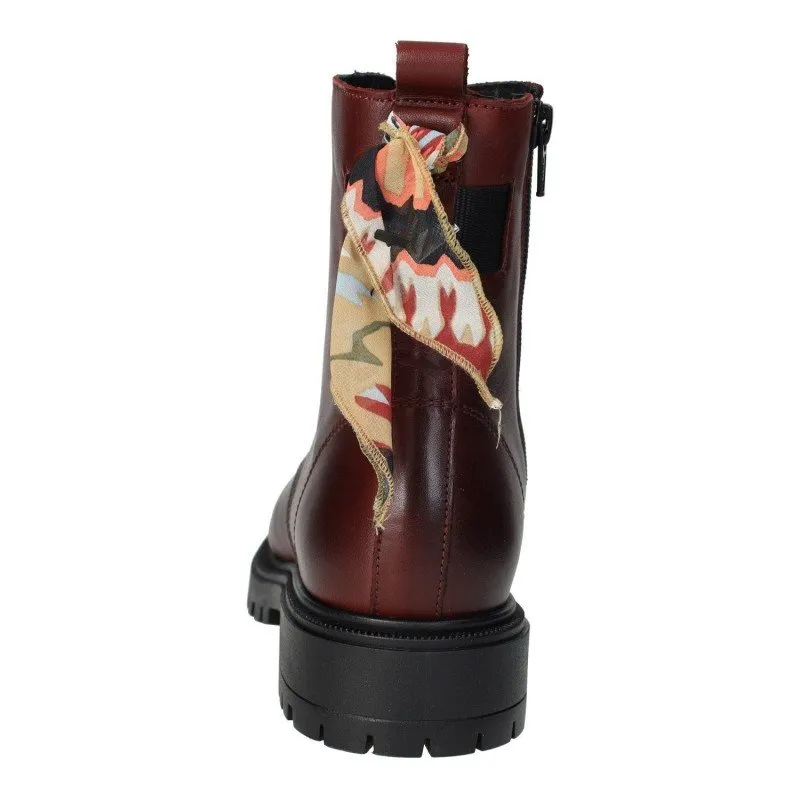 4532D13 BOTAS MOTERAS COLOR BURDEOS