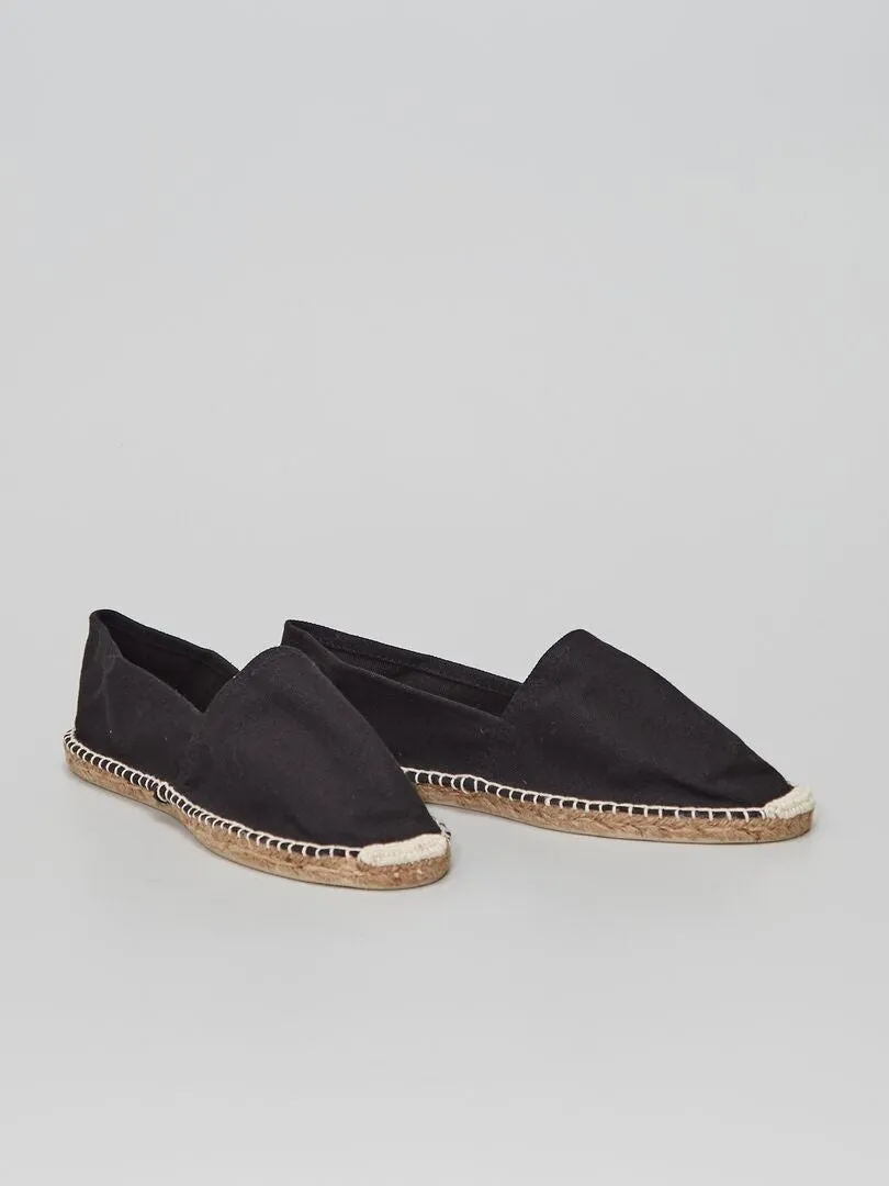 ALPARGATAS DE TELA  NEGRO