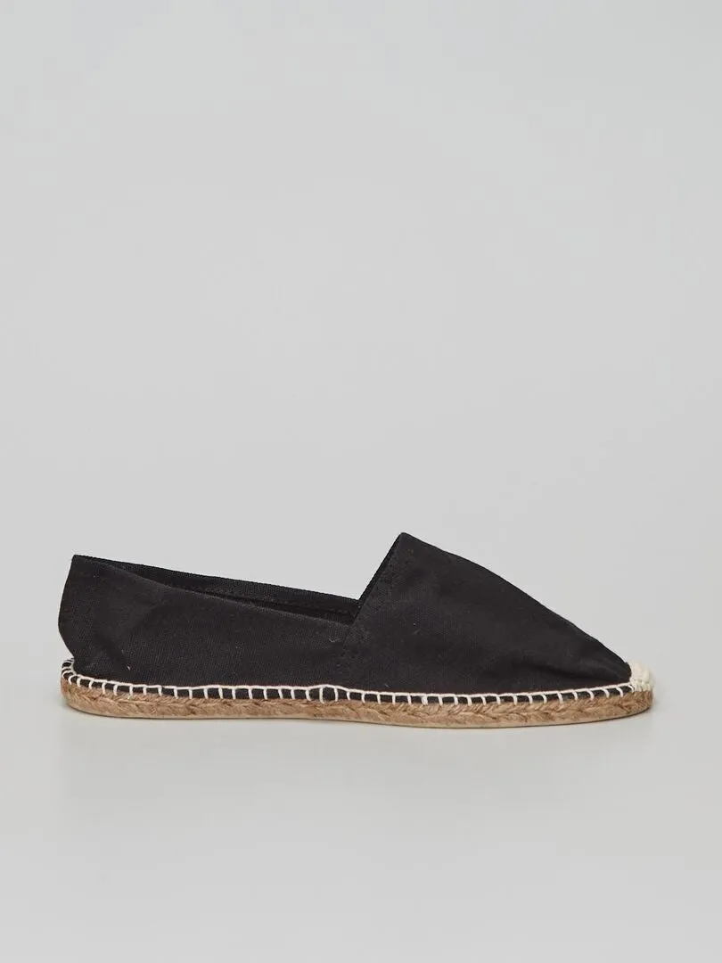 ALPARGATAS DE TELA  NEGRO
