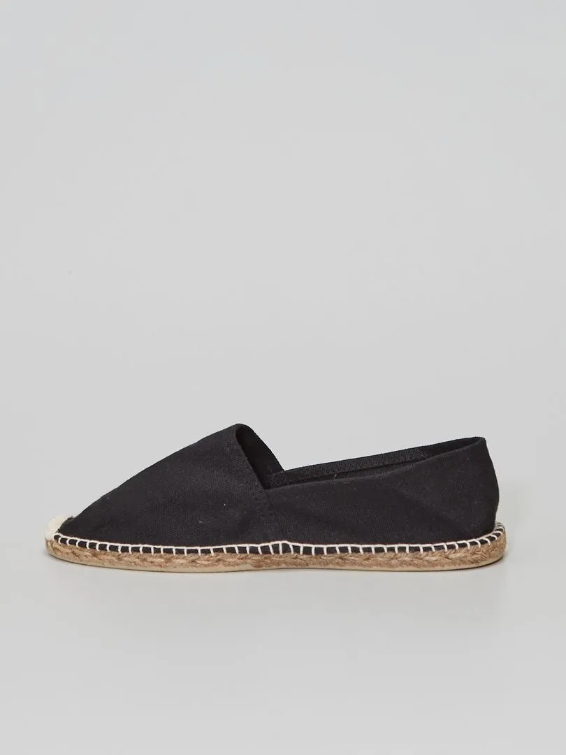 ALPARGATAS DE TELA  NEGRO