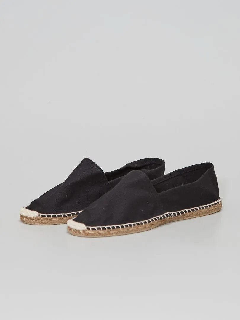 ALPARGATAS DE TELA  NEGRO