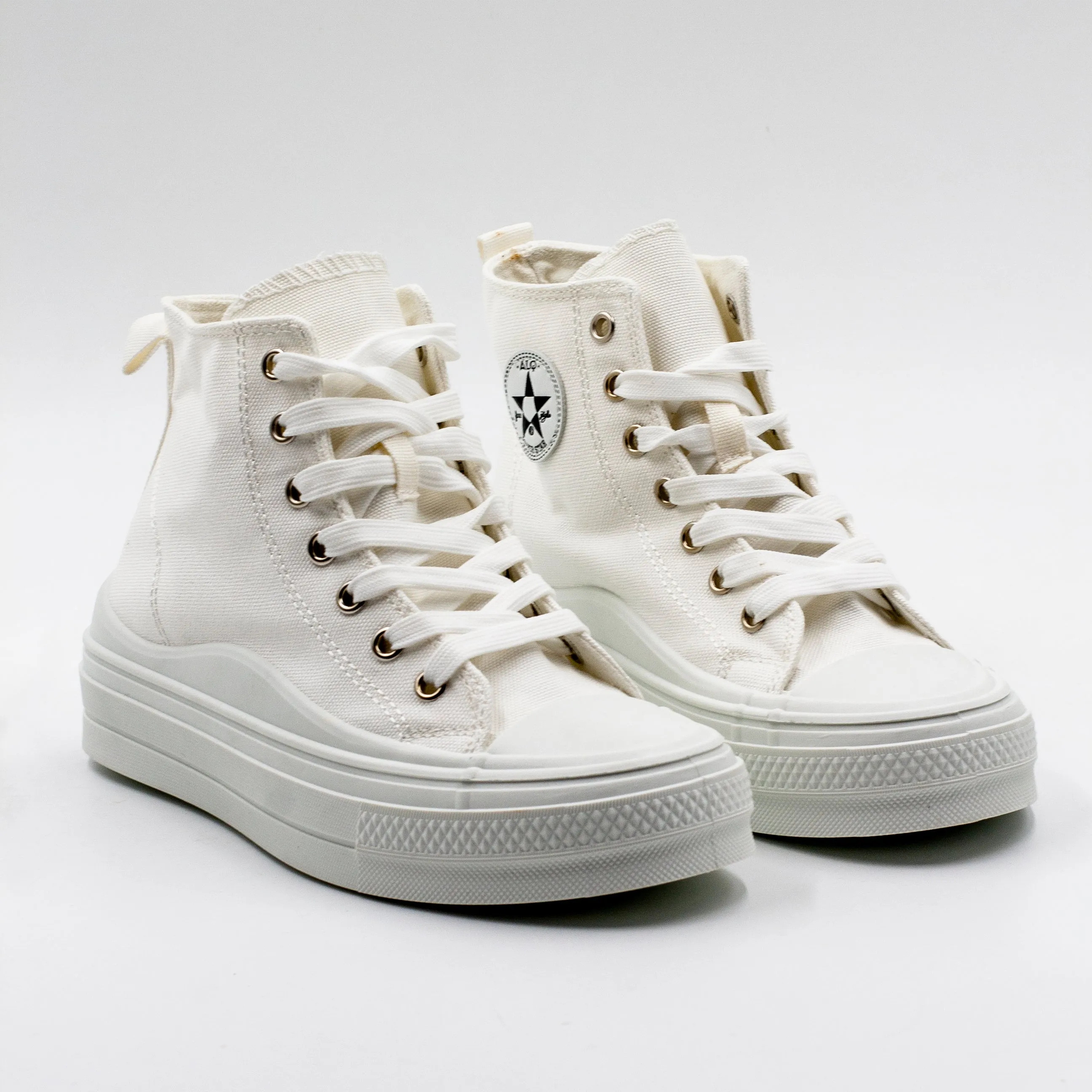 Alquimia zapatilla lona mujer con cordon color Blanco