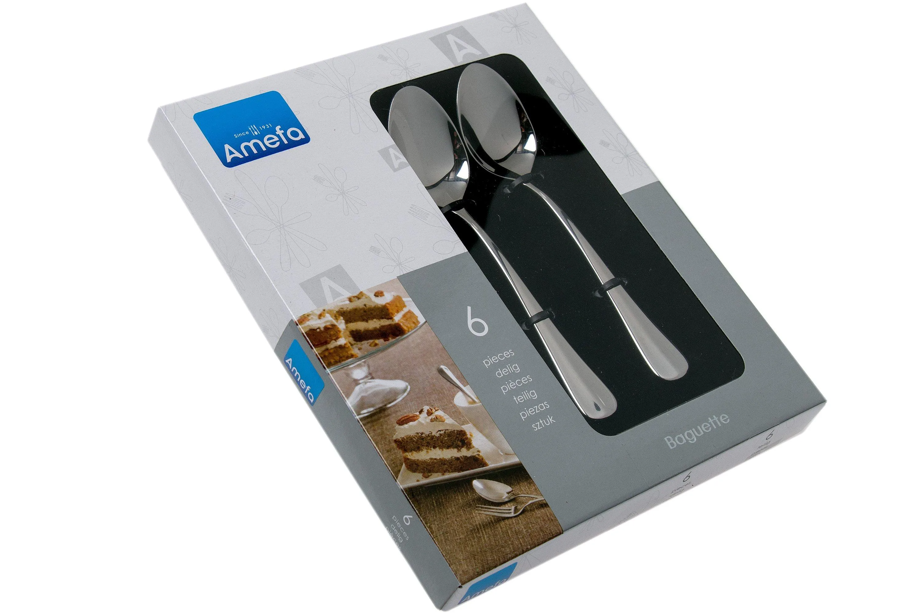 Amefa Baguette 8440 seis cucharas de té