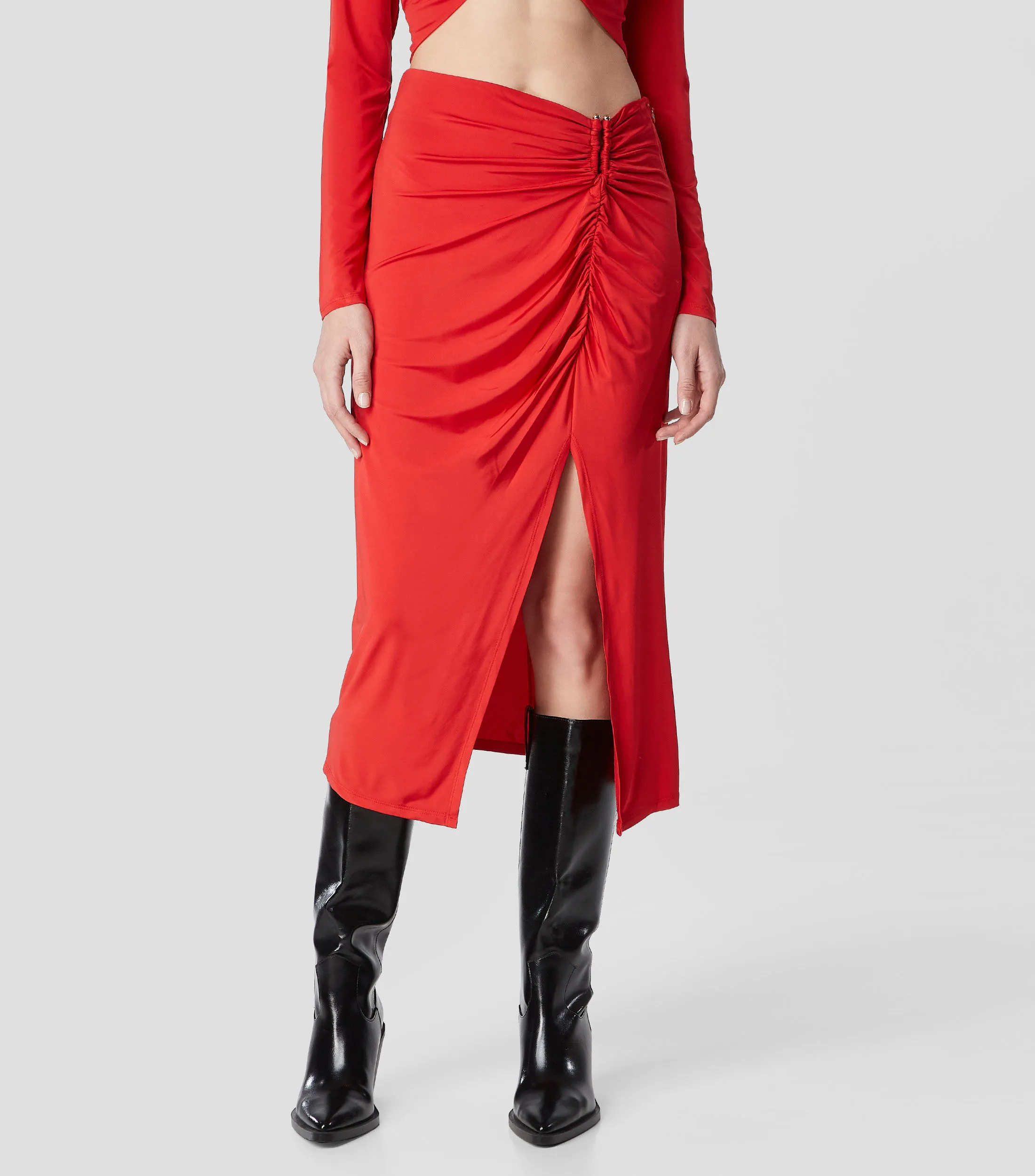 Bcbg Falda Larga Corte Recto Mujer
