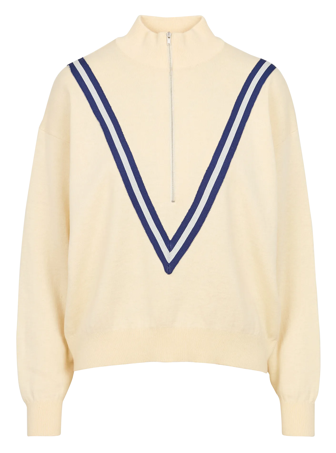 BELLEROSE GOPPO  JERSEY DE MEZCLA DE ALGODóN CON CUELLO ALTO EN BEIGE