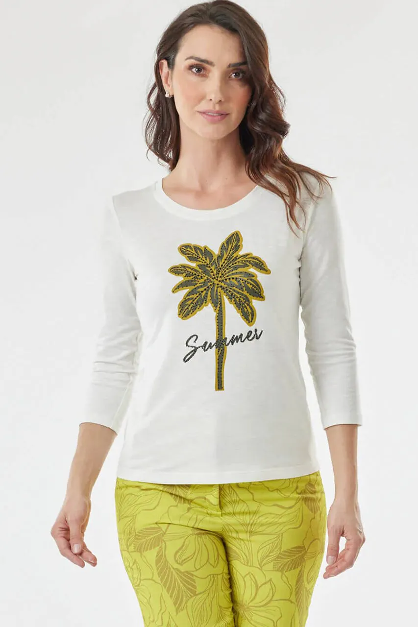 Blusa Casual con Estampado de Palmera Foleys 124218