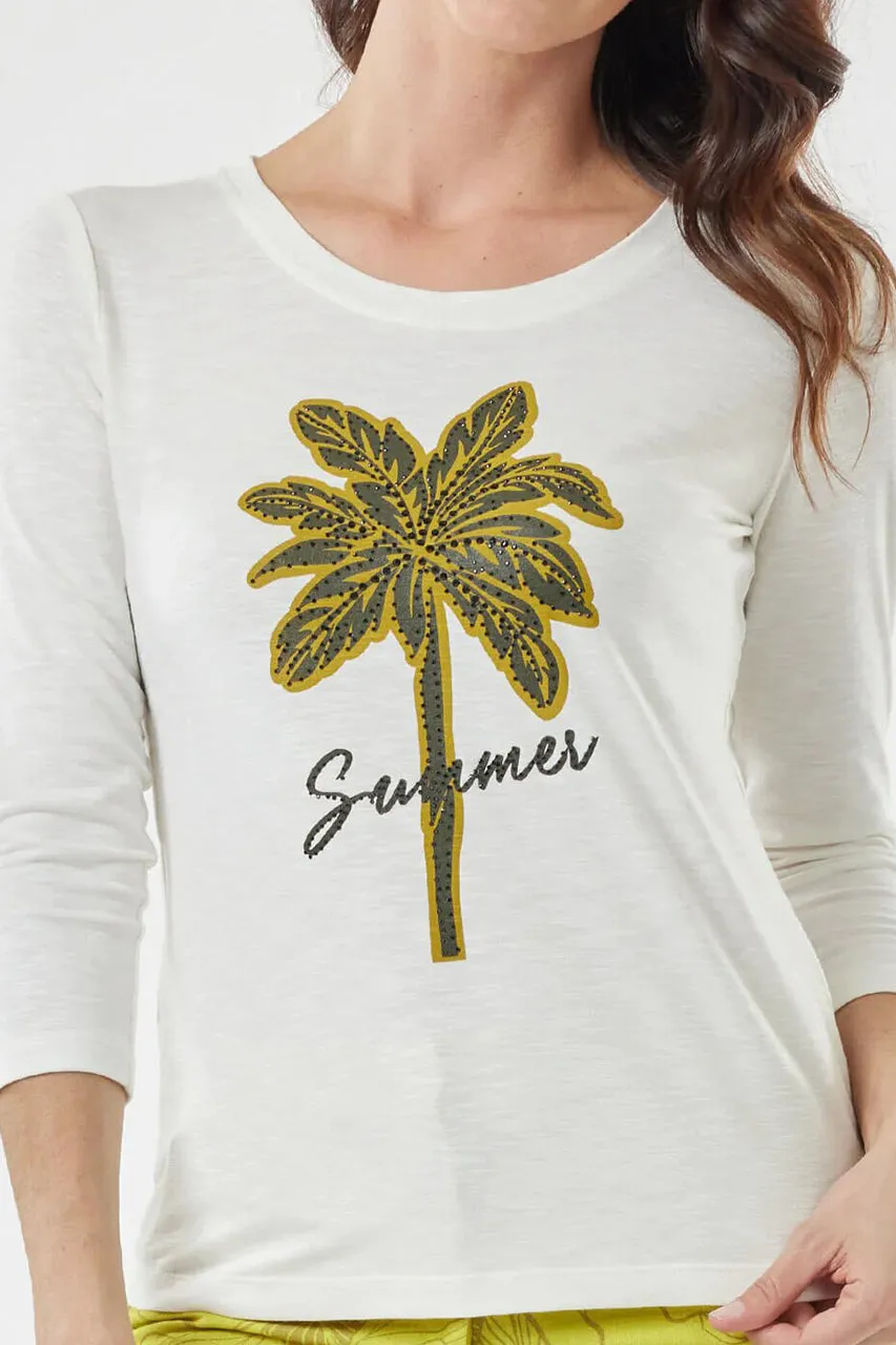 Blusa Casual con Estampado de Palmera Foleys 124218