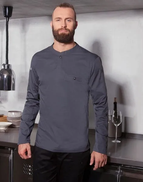 Camisa de cocinero Karlowsky smart manga larga hombre