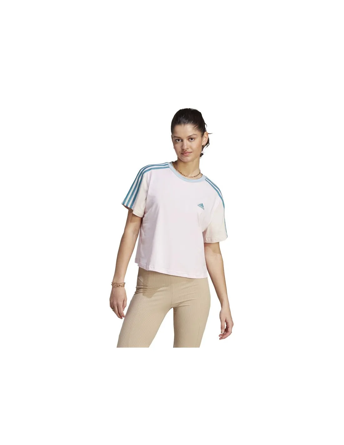 Camiseta adidas 3S Cr Mujer