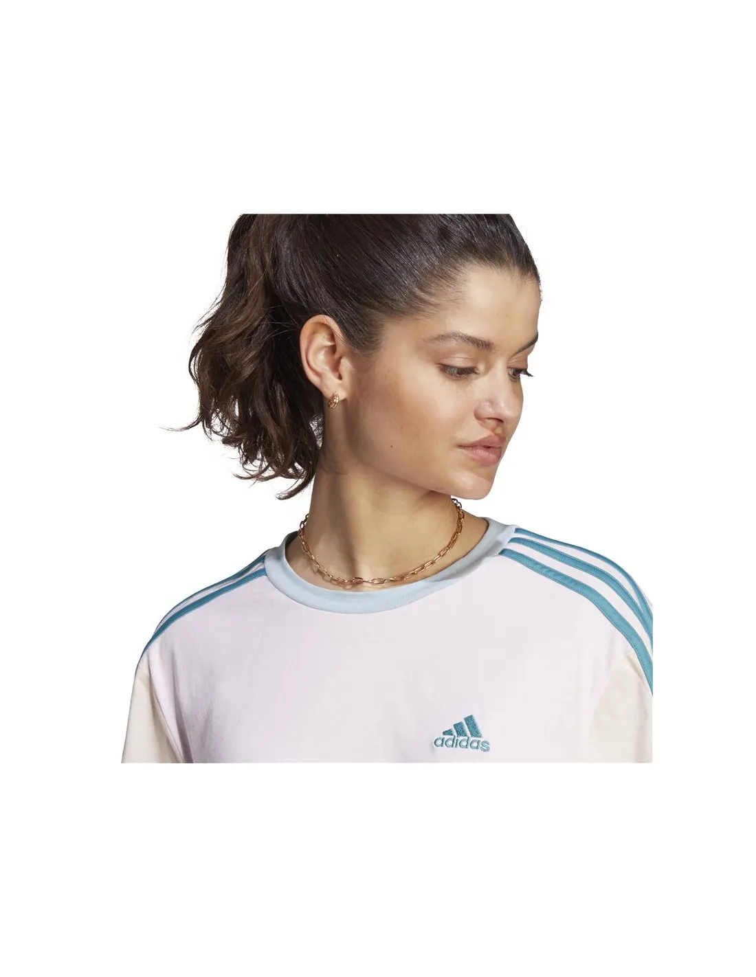Camiseta adidas 3S Cr Mujer