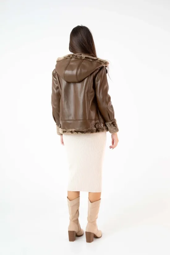 CHAQUETA NIBU  MARRóN