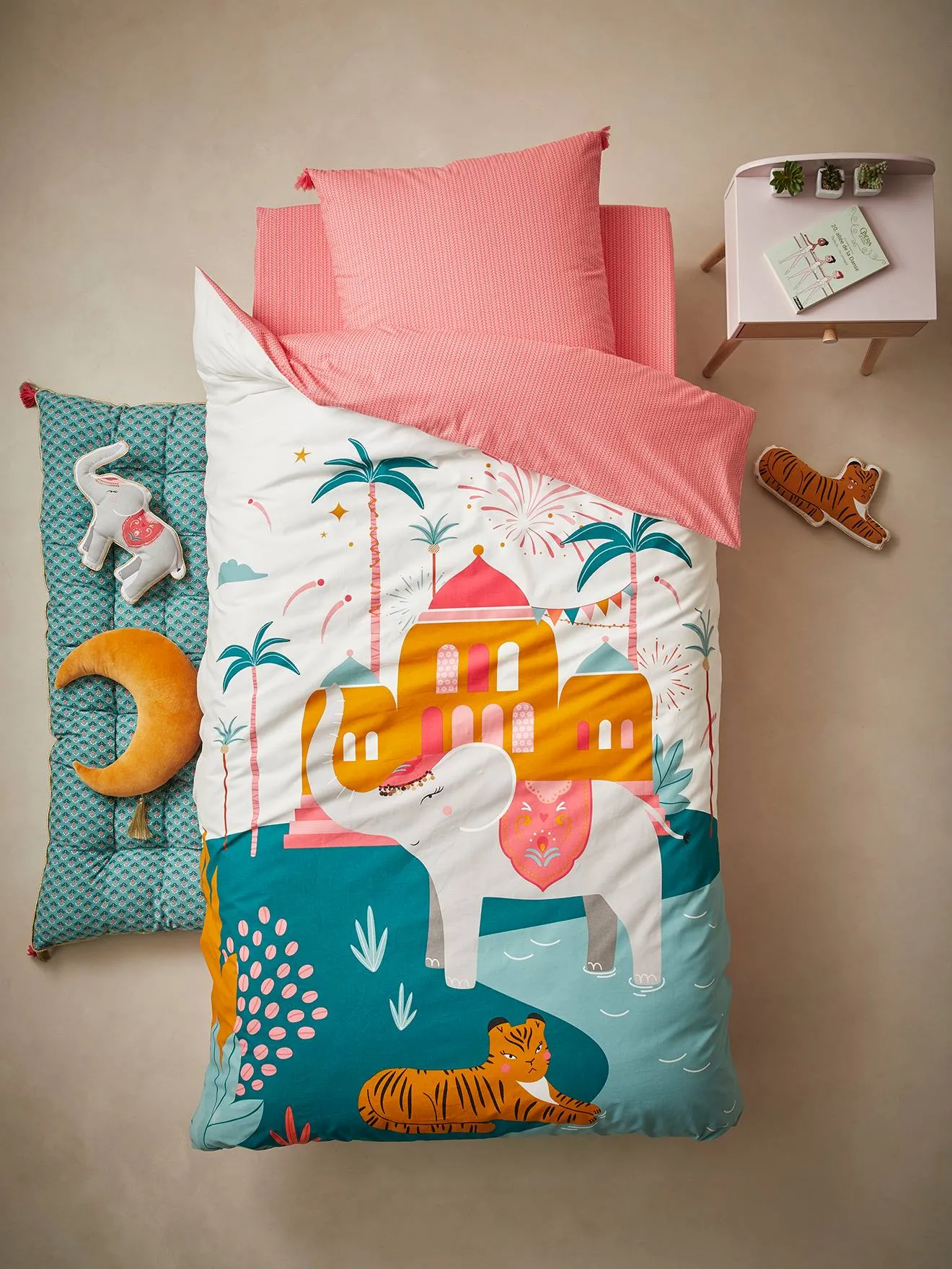 Conjunto de funda nórdica + funda de almohada infantil Eden India