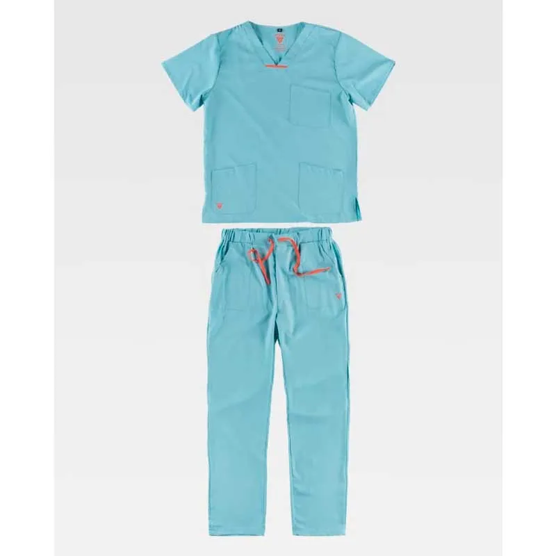 CONJUNTO PIJAMA SANITARIO UNISEX EN TEJIDO ELáSTICO  WORKTEAM