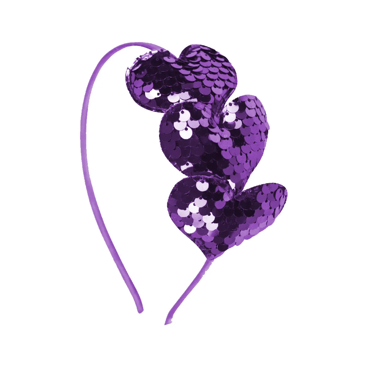 Diadema con Lentejuelas color Morado para Dama