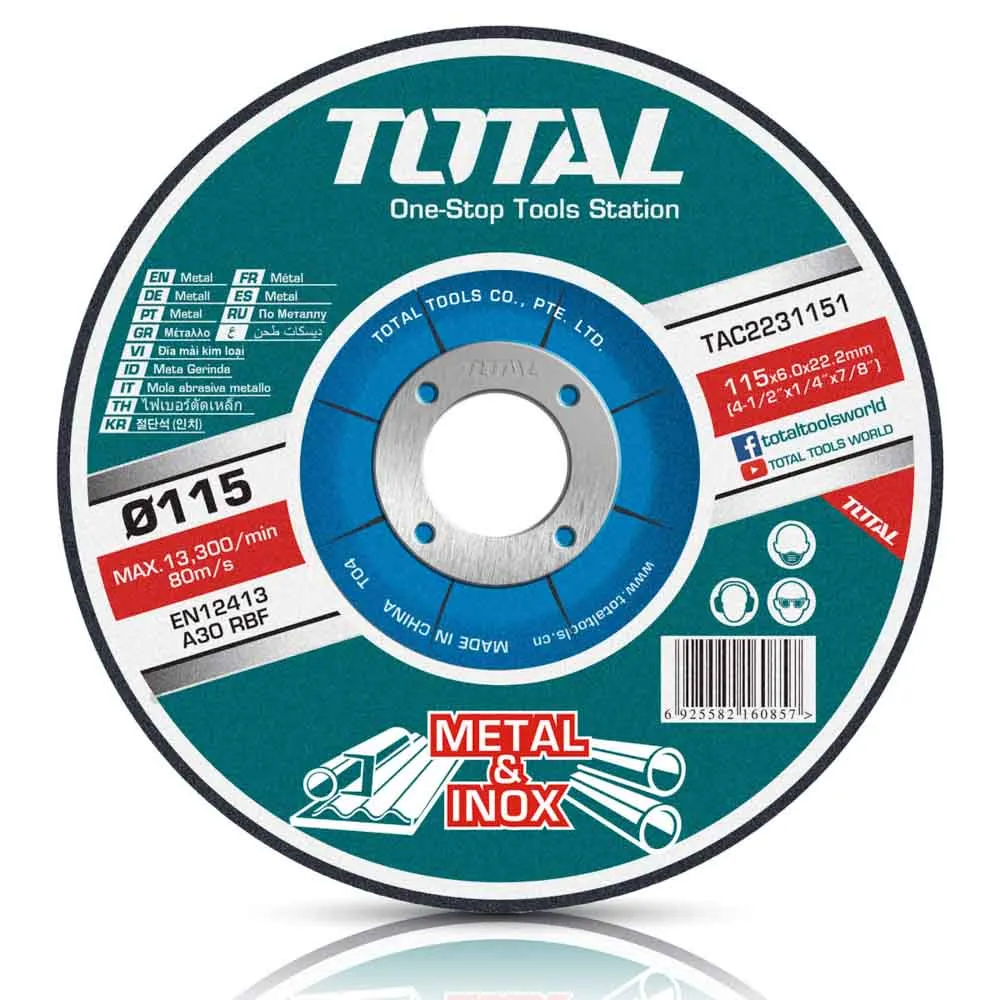 Disco Abrasivo para Corte de Metal 4 1/2 X 3