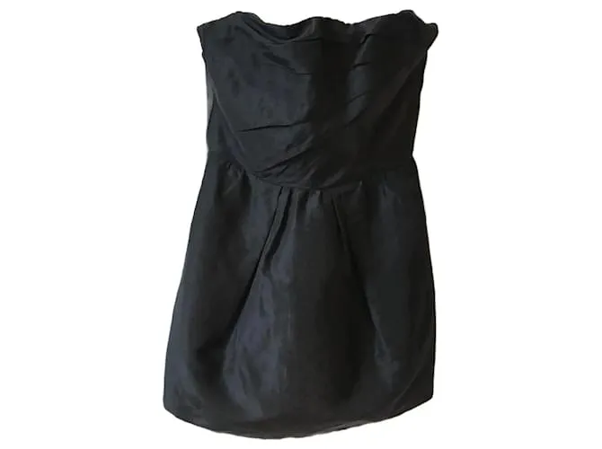 DOLCE & GABBANA Vestidos T.Lino Internacional L Negro 