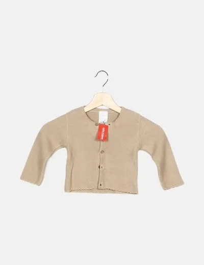 Doña Carmen Chaqueta de punto beige