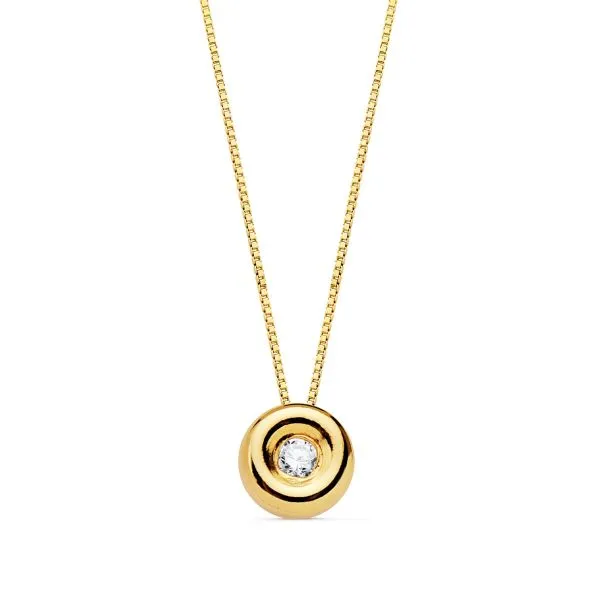 Gargantilla Oro y Diamante 0.015 Qts.