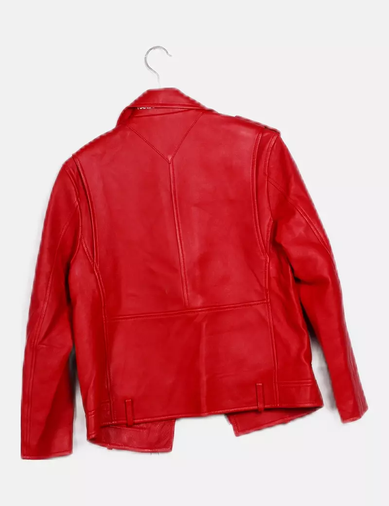 Karl Lagerfeld Chaqueta biker roja