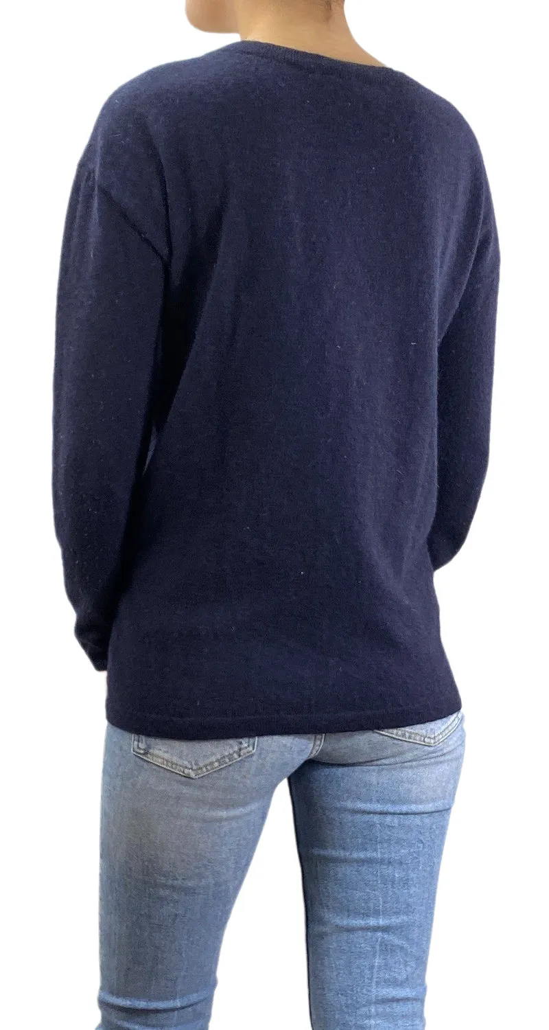 LAURA ASHLEY Sweater Azul Paisley