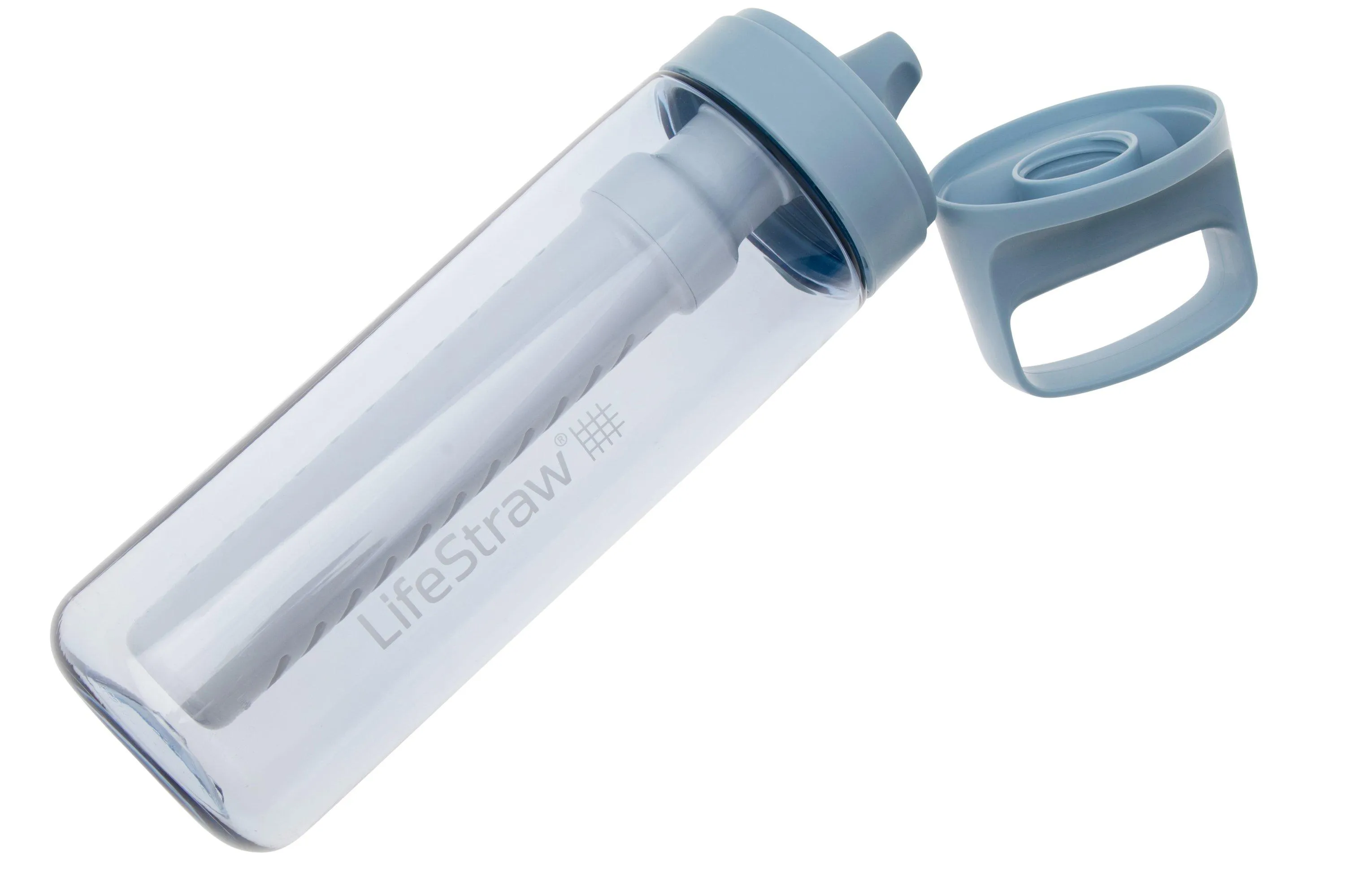 LIFESTRAW GO ICELANDIC BLUE GO650MLICE BPAFREE PLASTIC, BOTELLA DE AGUA CON FILTRO DE 2 FASES, 650 ML