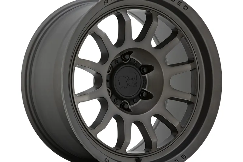 Llanta de aleación Negro Mate Pulido Rapid Black Rhino 8.5x20 ET0 76,1 6x114.3