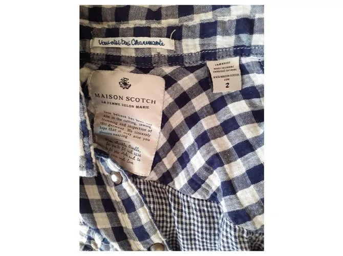 Maison Scotch Vestidos Blanco Azul 