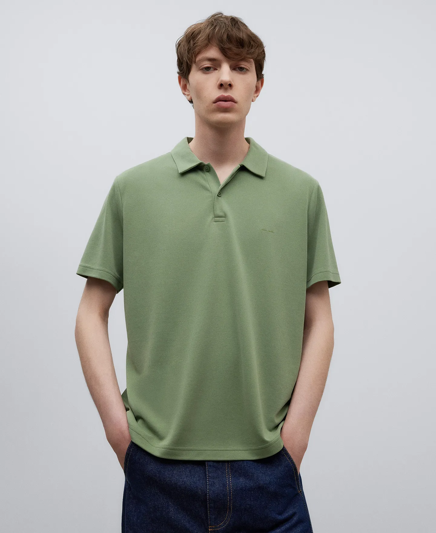 Modal regular fit polo shirt man