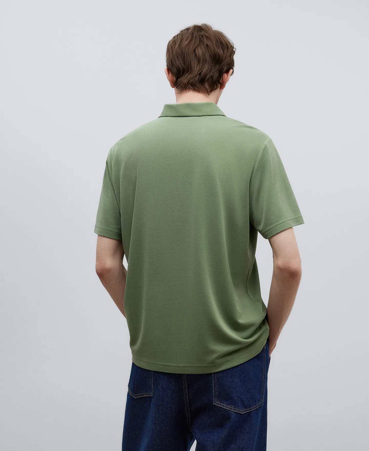 Modal regular fit polo shirt man