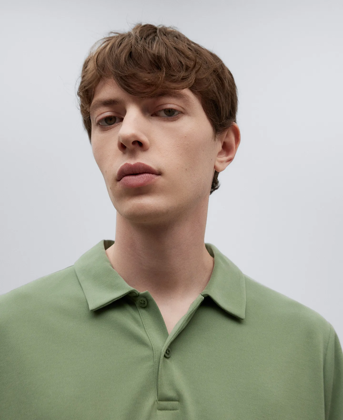Modal regular fit polo shirt man