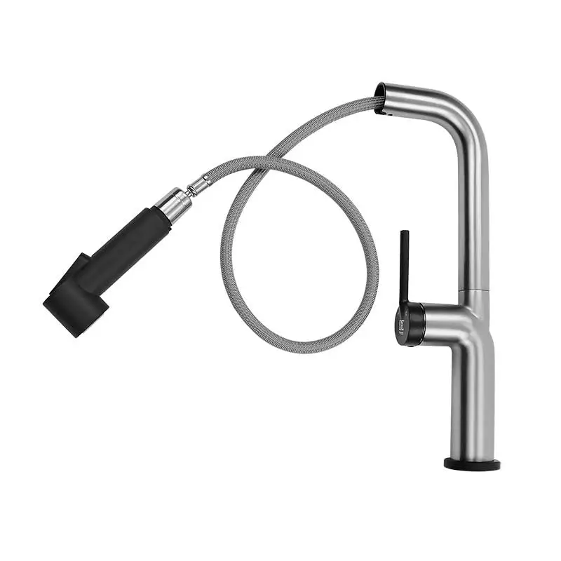 MONOMANDO PARA FREGADERO KELE KSS1236SS/BK ACERO INOX