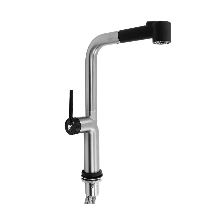 MONOMANDO PARA FREGADERO KELE KSS1236SS/BK ACERO INOX