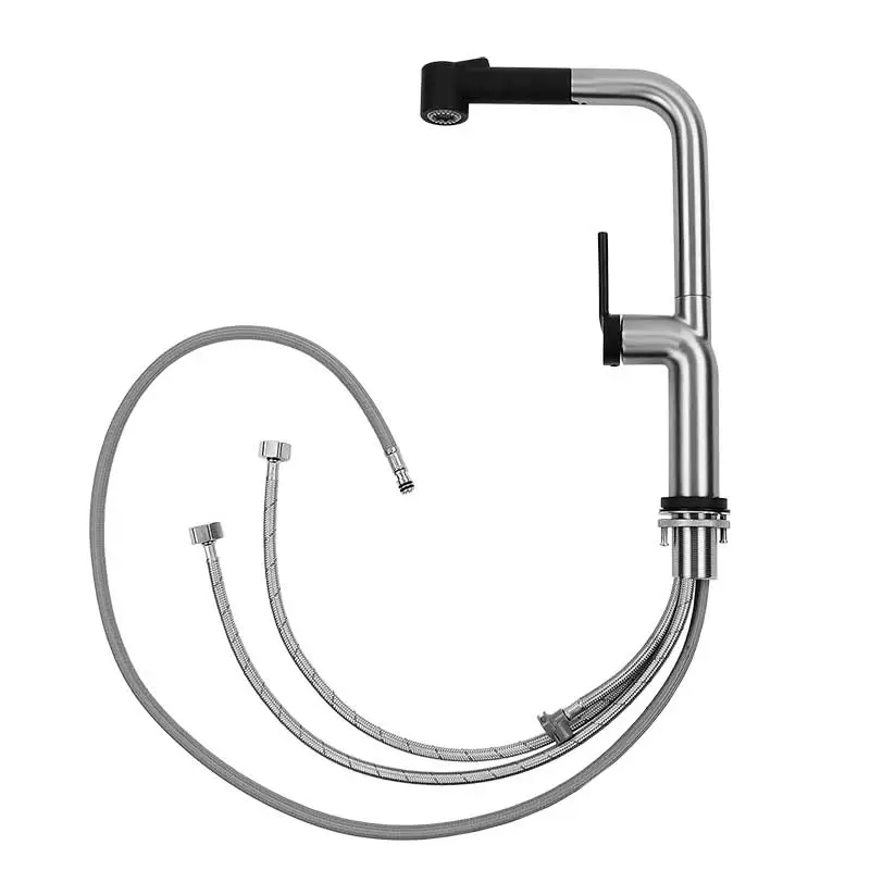 MONOMANDO PARA FREGADERO KELE KSS1236SS/BK ACERO INOX