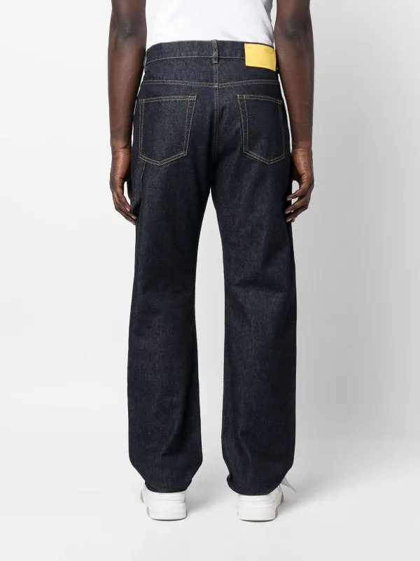 Off White Wave Off Denim Skate Carpente Raw Indigo Yellow