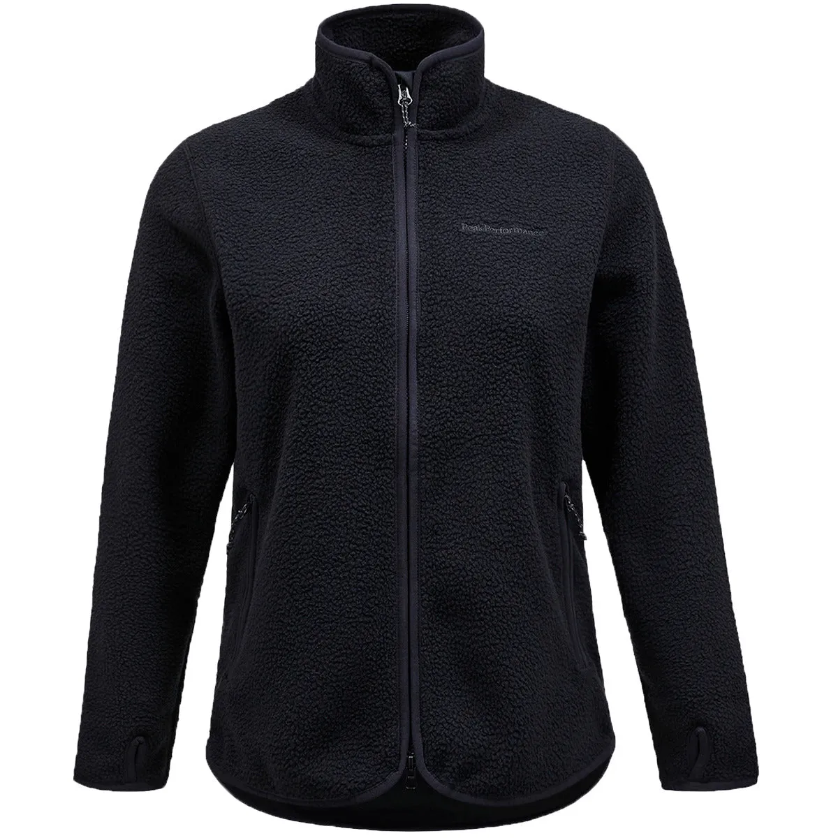 Polar Mujer W Pile Zip Jacket Peak Performance Negro