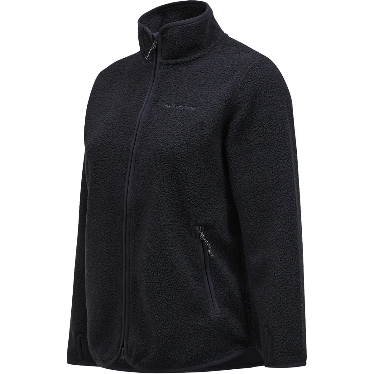 Polar Mujer W Pile Zip Jacket Peak Performance Negro