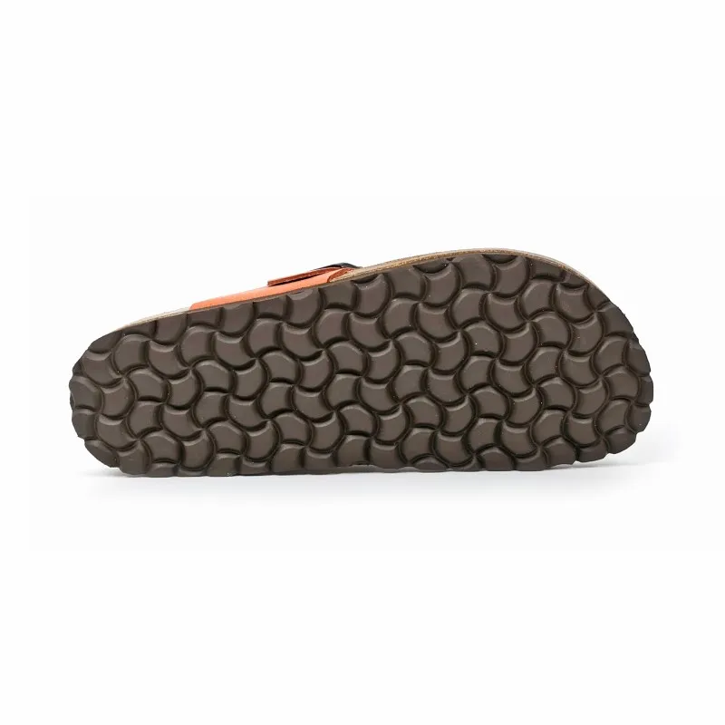 Sandalias Bio Mujer Piel Plantilla Acolchada 501 Rojo, de Blusandal