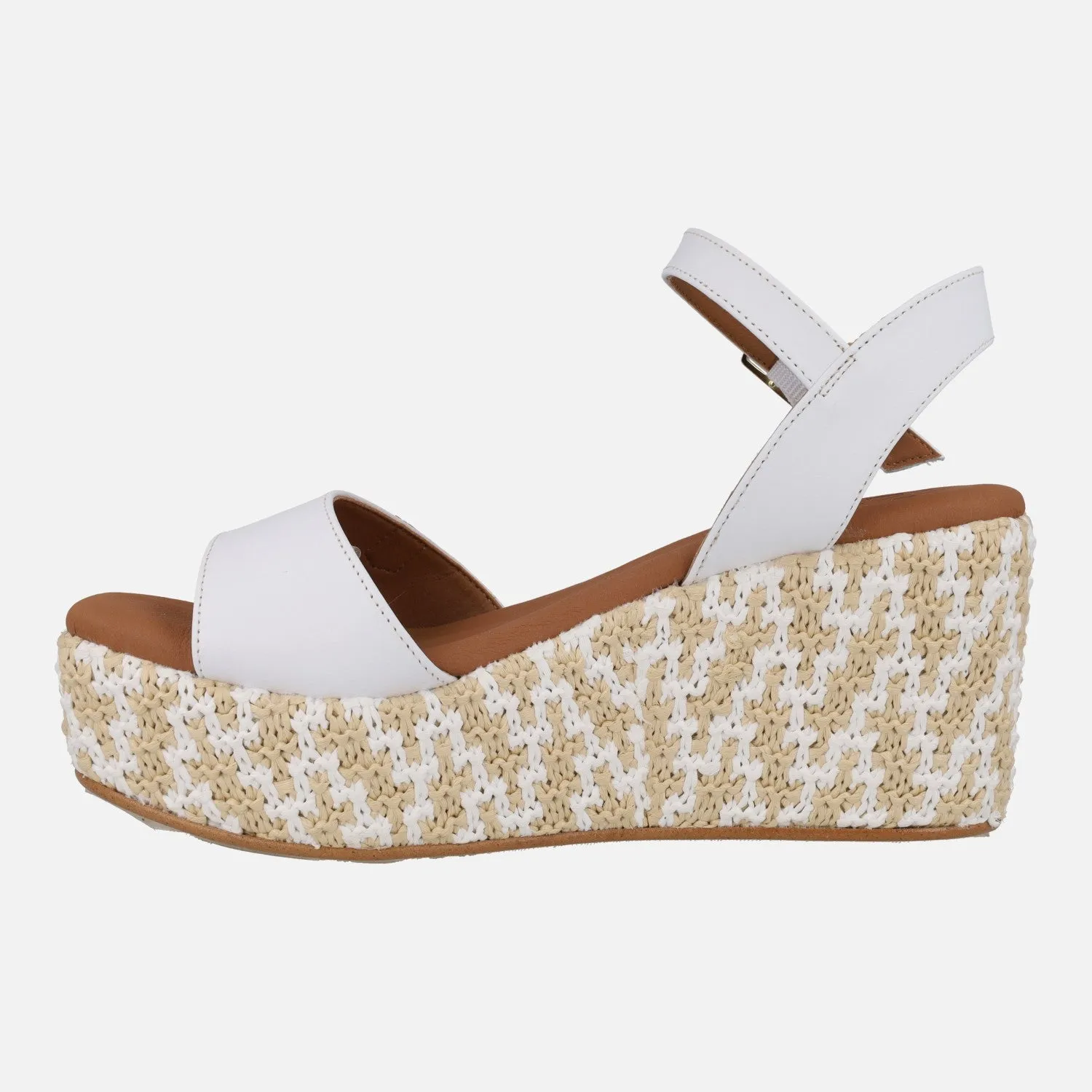 Sandalias con cuña de rafia Akumal Bombay