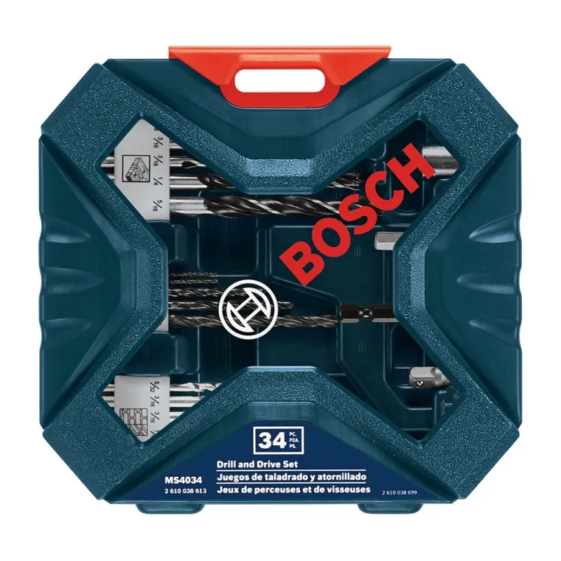 SET DE BROCAS Y PUNTAS BOSCH XLINE 34 PIEZAS