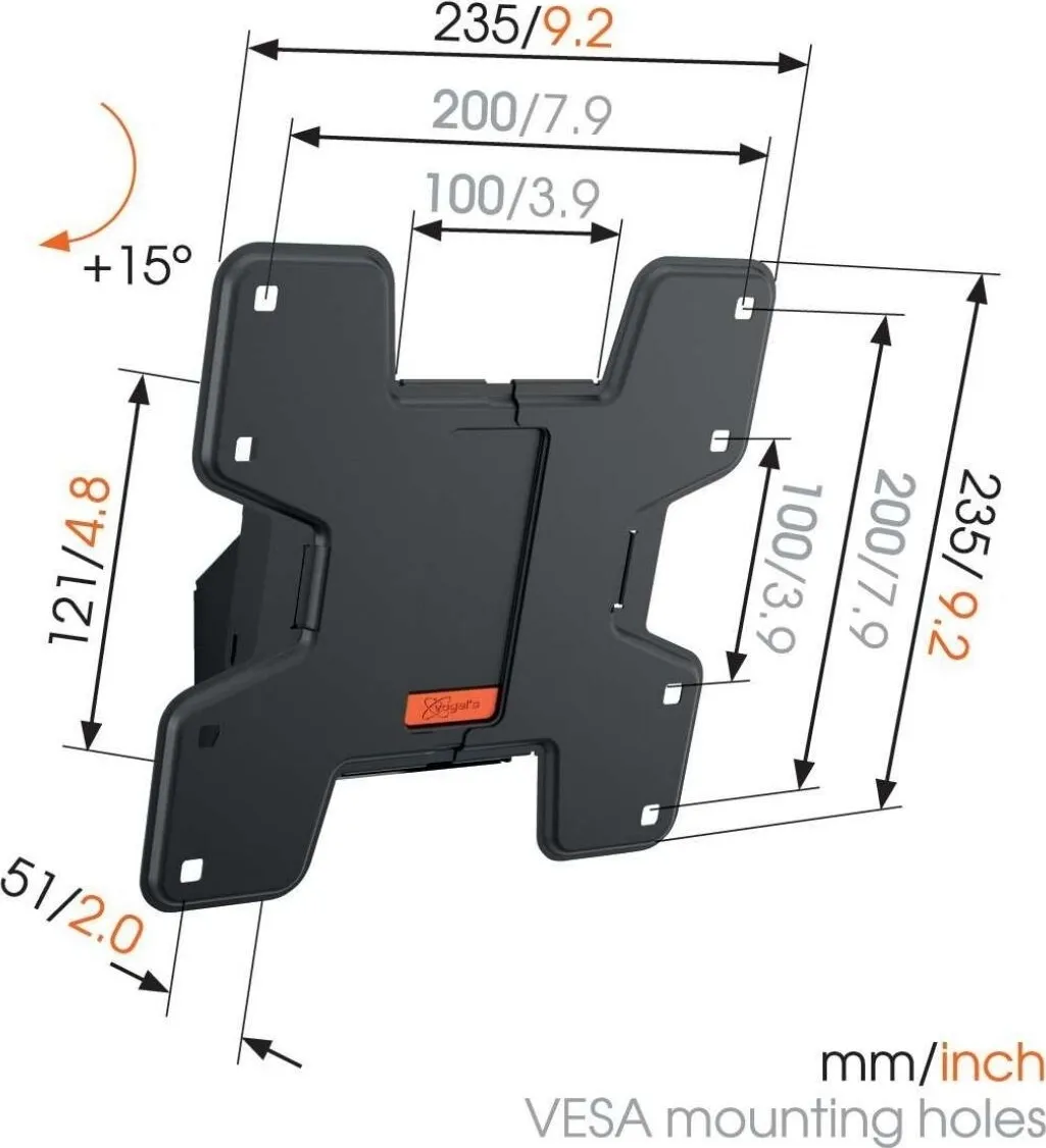 Soporte para TV de pared W50610 de Vogel's de hasta 40 