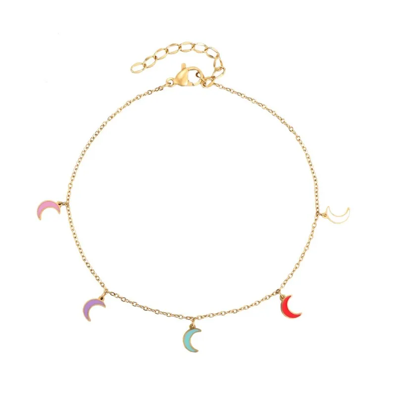Tobillera Hanna Lunas Oro