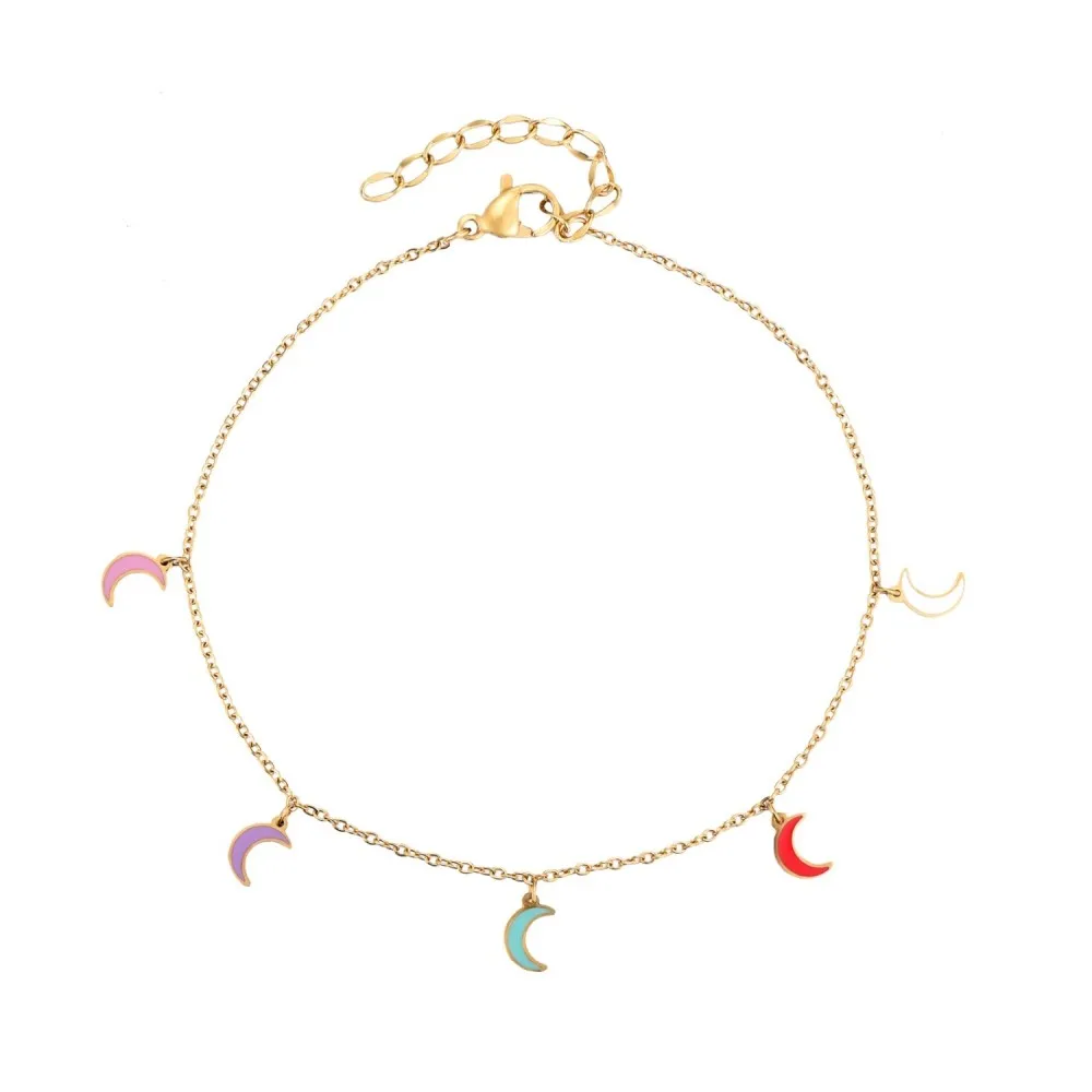 Tobillera Hanna Lunas Oro