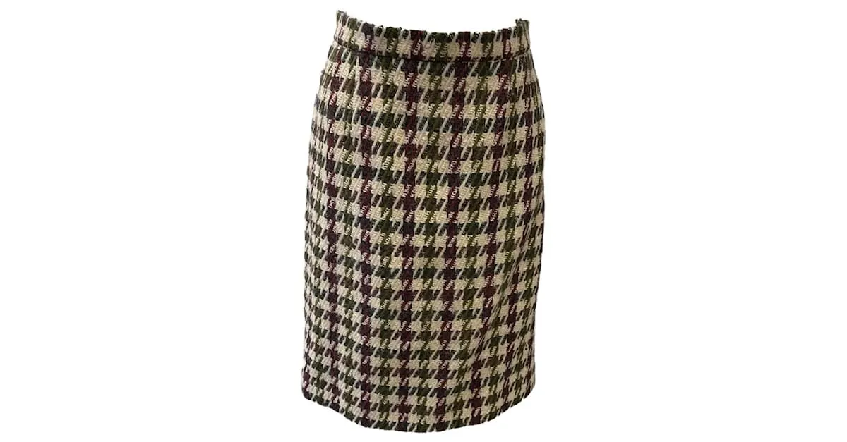Valentino Garavani Falda Negra y Blanca Negro 