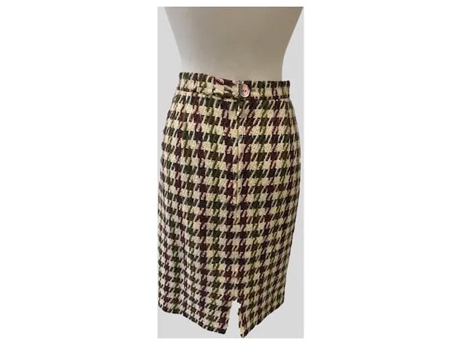 Valentino Garavani Falda Negra y Blanca Negro 