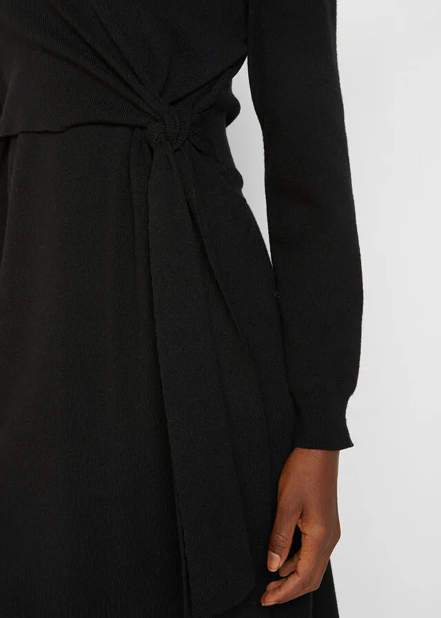 Vestido de punto premamá/de lactancia Negro