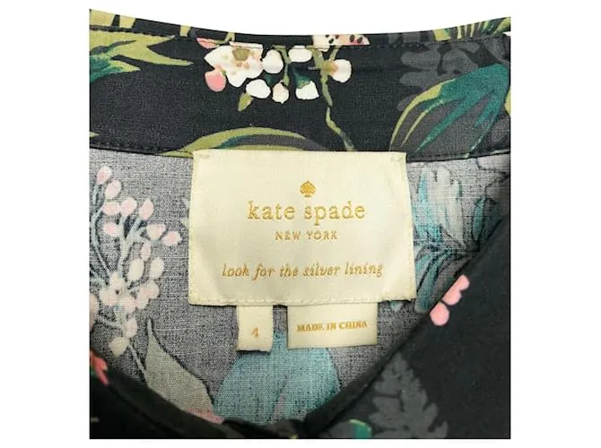 Vestido floral de Kate Spade en algodón multicolor Impresión de pitón 