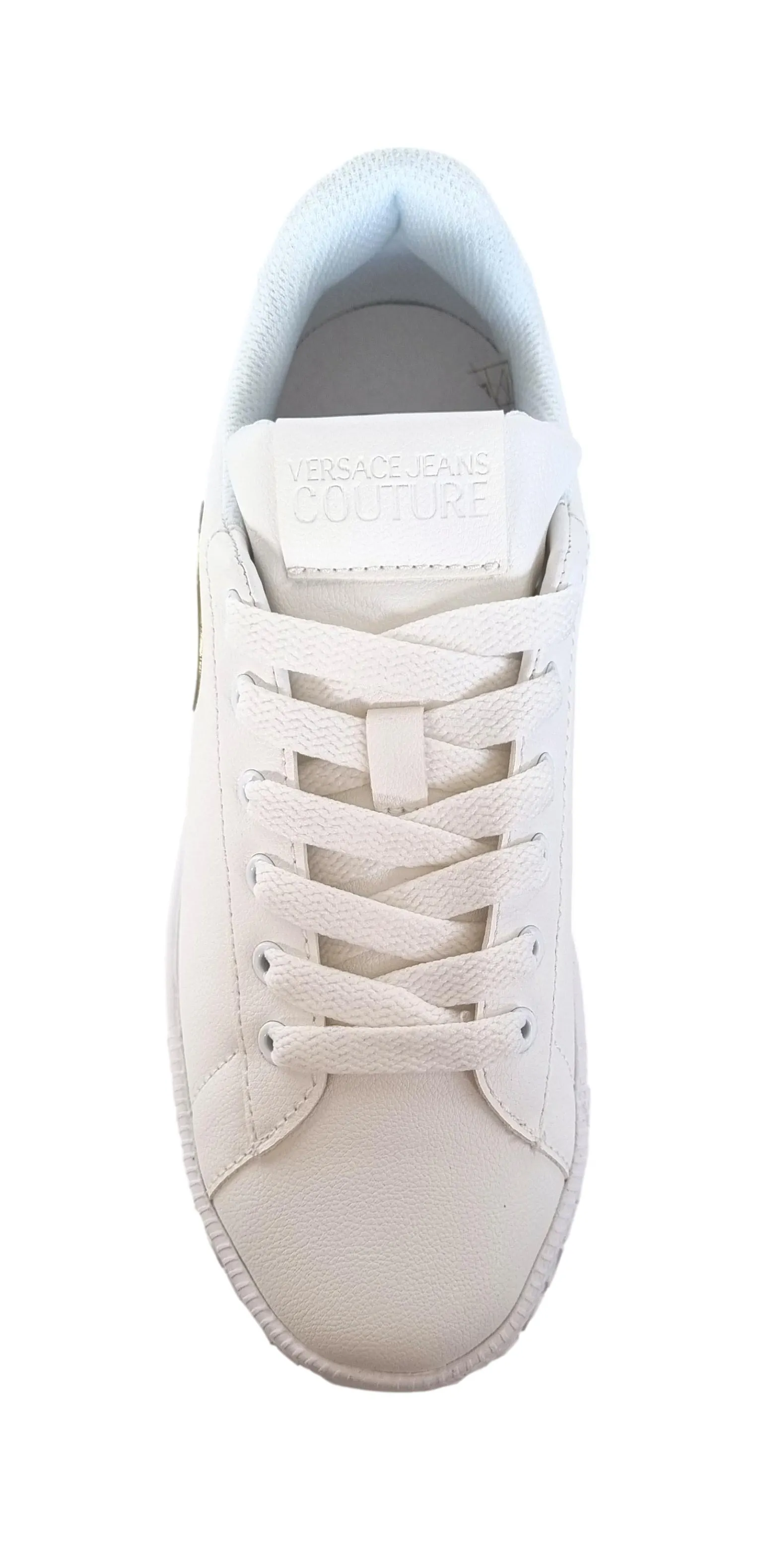 Zapatillas deportivas de mujer Versace Jeans Couture 75VA3SK3 Court blanco